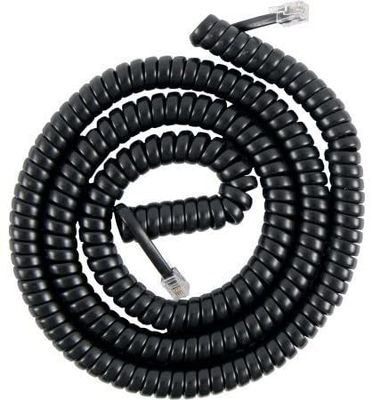 12FT Telephone Modem Cable Spiral Telephone Cable 24AWG-28AWG