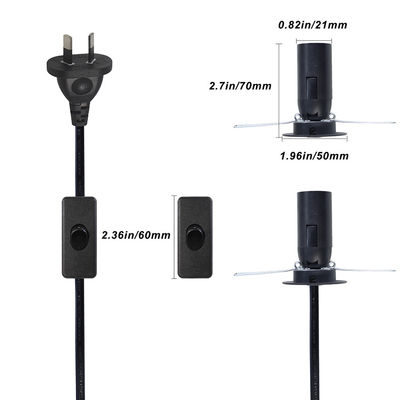 SAA Power Cord With 303 on off Switch and E14 E12 Socket for Salt Lamp
