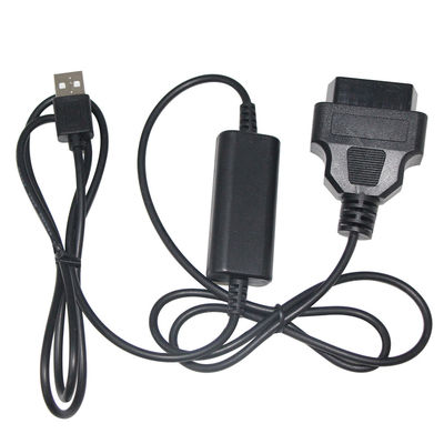 9-36v Custom Car Diagnostic Cable 28-24AWG DVR OBD2 16Pin to USB A Male OBD Step Up Cable