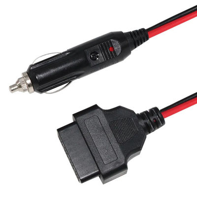 Universal Car Cigar Lighter to OBD2 Cable 12V-24V 16ft