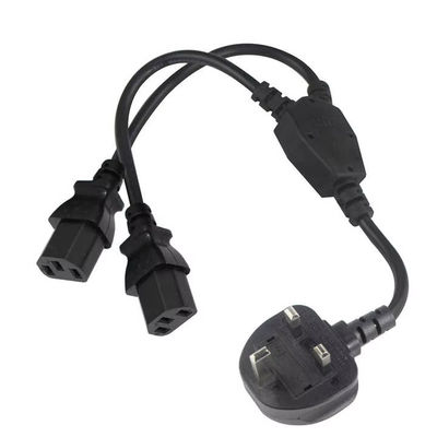 UK Plug to Multi C13 Power Cord 1.8M  250V 13A 16AWG PDU Cable  for Server Rack/UPS/Data Center (BS1363/IEC 60320/RoHS)