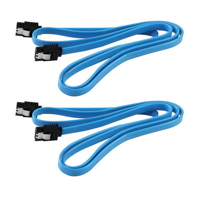 Straight/Right Angle SATA 3.0 Data Cable with Locking Latch for HDD/SSD/ODD Connection  6Gbps, 3ft/5ft/6ft