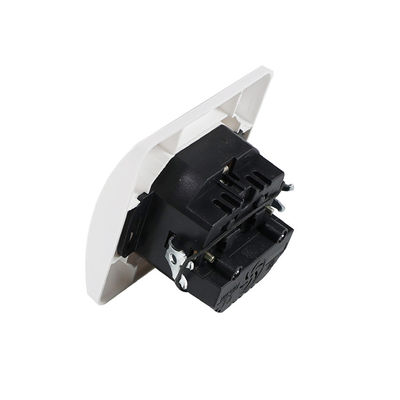 European Standard Wall Power Socket Panel with Grounded Outlet  250V 16A Flush Mount for Home and Office