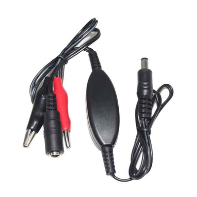 Alligator Clip to DC 5.5x2.1mm Power Converter Cable -12V Battery Clip to DC Plug Adapter for LED Strip, DVR, Test Equipment