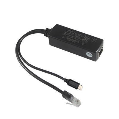 PoE Splitter with USB-C Output- 48V to 5V/9V/12V Power Over Ethernet Converter for Tablet, Phone, Raspberry Pi, USB-C Devices