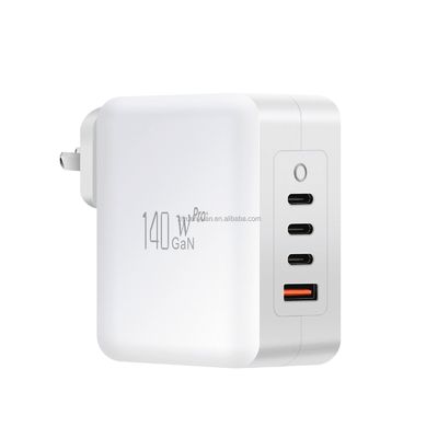 140W GaN PD Charger with 3 USB-C and 1 USB-A Port EU AU Plug