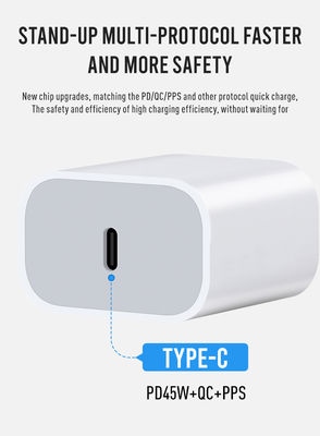 AU 2-Pin USB-C Wall Charger, 45W Fast Output Power Adapter for Laptop, Tablet, Smartphone