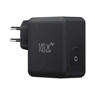 EU 2-Pin USB-C Wall Charger, 140W High-Speed Type-C Power Adapter for High-Power Laptop, Tablet, and Mobile Devices

