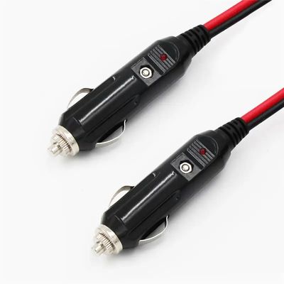 12-24 Volt Car Battery Charger With Cigarette Lighter Adapter Male to Male