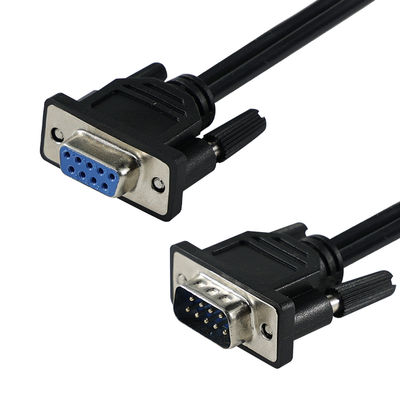 DB9 Male to Female Extension Cable 9 Pin RS232 Serial Straight Through Cord for Data Communication PLC CNC Machine