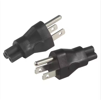 NEMA 5-15P to IEC C5 Power Adapter Cable for Laptops