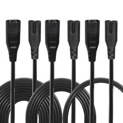 IEC 320 C7 to C8 Power Cord 10A 250V 18AWG for Electronics
