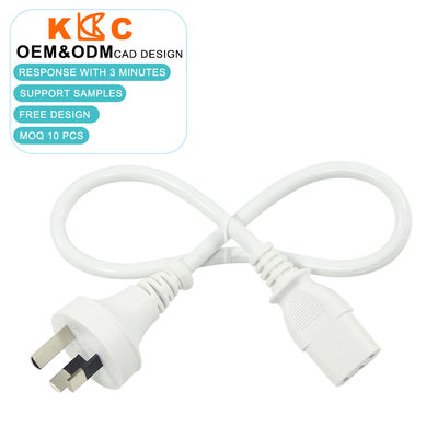 SAA 3-Pin to IEC 60320 C13 Female Australia Cable 250V AC Power Cord for Computers