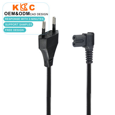 2.5A EU Schuko to C7 Power Cord 1.8M PVC Industrial Cable