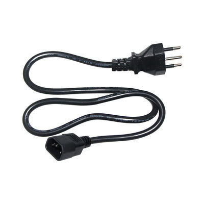 IEC C13 Connector Brazilian Power Cord Brazil 3 Pin Power Cable 100v-240v