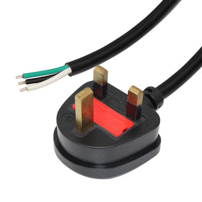 IP11 Home Appliance Power Cord 0.5m With 3 Core H05VV-F Cable 3*0.75/1.0/1.5mm2
