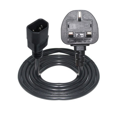 IP11 Home Appliance Power Cord 0.5m With 3 Core H05VV-F Cable 3*0.75/1.0/1.5mm2