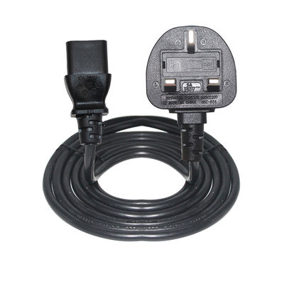 IP11 Home Appliance Power Cord 0.5m With 3 Core H05VV-F Cable 3*0.75/1.0/1.5mm2