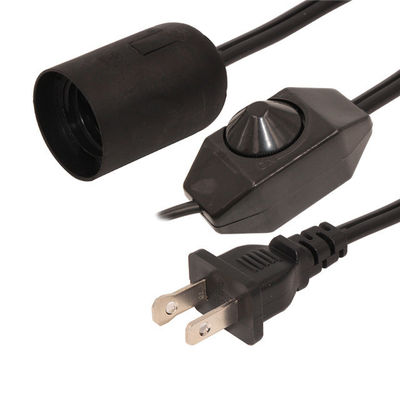 16AWG US Power Cable 2Prong Salt Lamp Power Cord With E12 E14 E26 E27