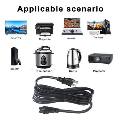 Nema 515P To IEC C5 Kettle Plug Rice Cooker Power Cord 3Pin Retractable