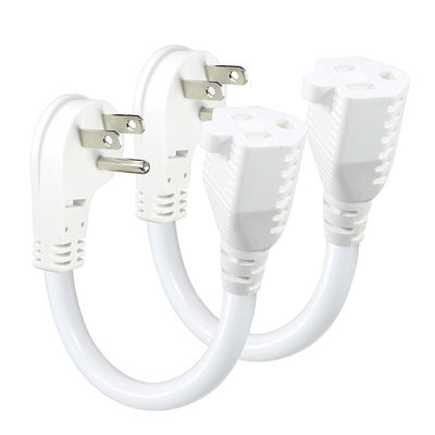 Us 5-15p To Nema 5-15r Female Plug Electric Power Cord For PC Power Supply 1FT 2FT