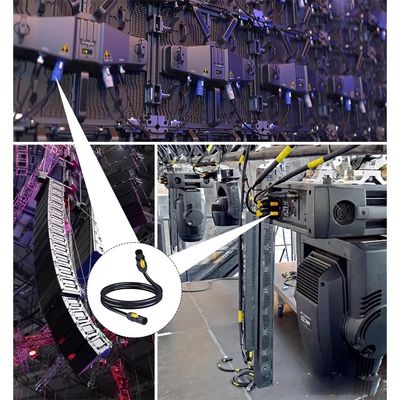 Lockable PowerCon True1 Male To Female 20A Cable for Safe and Secure For Stage Light