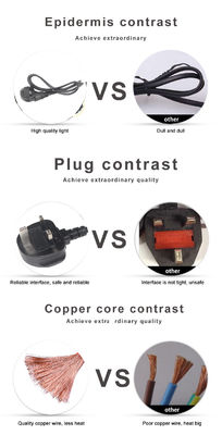 16A BS Standard Electric Power Cord With 3*1.5 Cable And Surge Protection To IEC C5