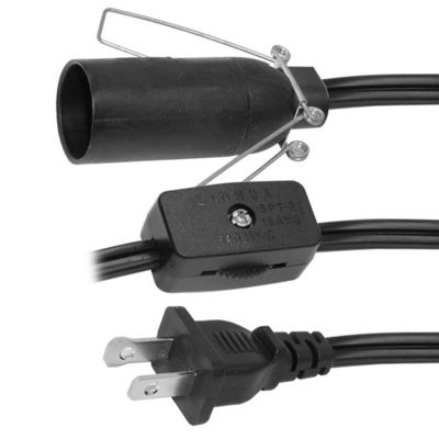 NEMA 1-15P Power Cord with E27 Bulb Holder and Dimmer Switch