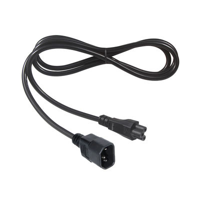 1Ft C14 Conductor Universal Laptop Power Cable with IEC C5 Female End Extension Cord