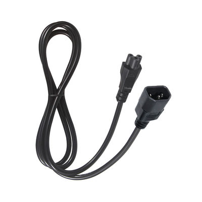 1Ft C14 Conductor Universal Laptop Power Cable with IEC C5 Female End Extension Cord
