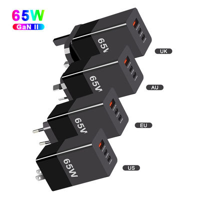 65W Mini Type-C Fast Charging PPS 65W GaN Charger with Three Ports and A 2C Technology
