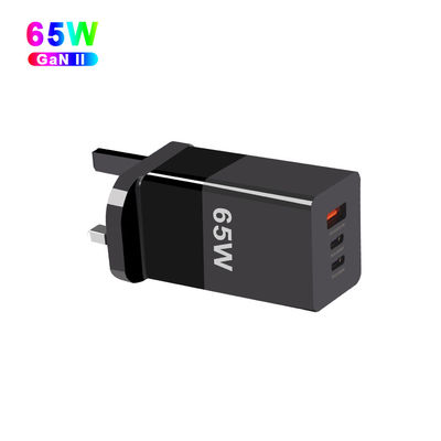 65W Mini Type-C Fast Charging PPS 65W GaN Charger with Three Ports and A 2C Technology