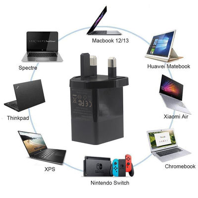 65W GaN USB-C PD Charger with UK Plug for Laptops & Phones