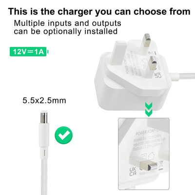 12V 2A Power Supply Adapter UK Plug For Kids Electric Cars DC Jack 5.5x2.1mm