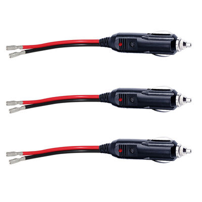 Fuse 15A with LED Light Car Cigarette Lighter Strip End Extension Cable