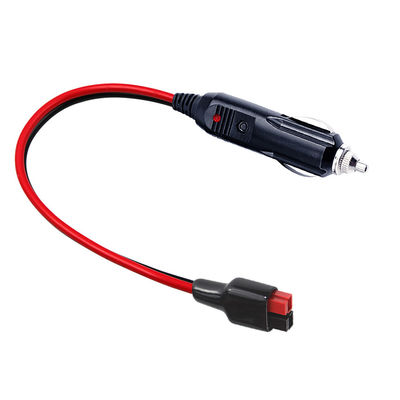 Solar Power Cable Cigarette Lighter Male To 15A Andersons Plug Solar Panel Power Cable