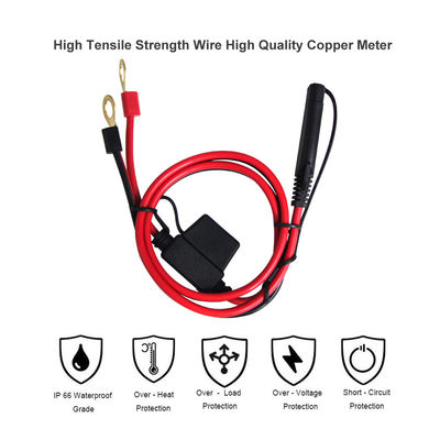 10A 2 Pin SAE Charger To Eyelet Terminal Solar Power Cable  2ft Low Voltage