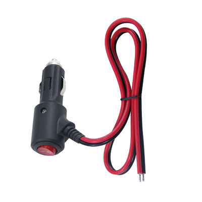 12V Car Cigarette Lighter Male Plug with On Off Switch 18AWG Cable