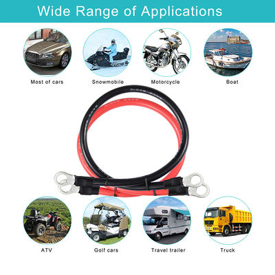 Customized 14AWG Car Battery Chargimg Extension Cable Wire O Ring Terminal