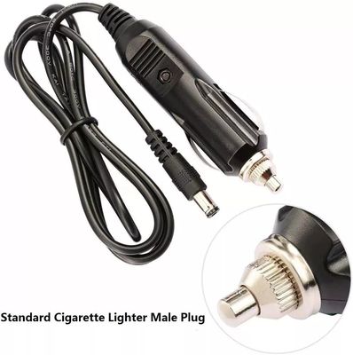 Portable DC12V Car Cigarette Lighter Plug Cable With 5.5mm*2.1mm Connector