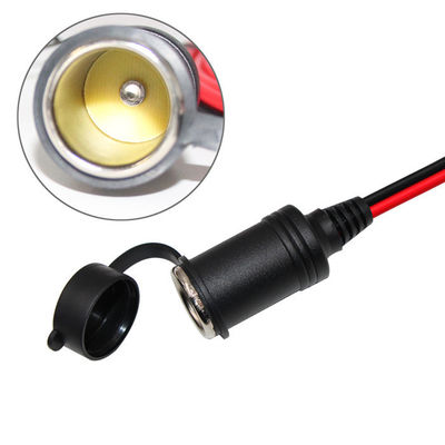 RoHS 24V 2468 18AWG  With 2 In 1 Car Cigarette Lighter Cable Male To Female Plug
