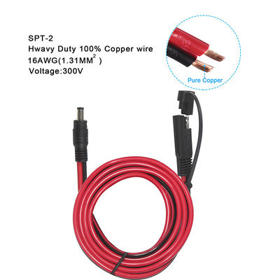 SAE To DC 5521 Coaxial Adapter Solar Power Cable 10ft Quick Release Disconnect