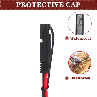 SAE To DC 5521 Coaxial Adapter Solar Power Cable 10ft Quick Release Disconnect