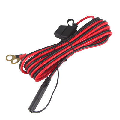 2468 20AWG SAE 2 Pin Extension Cable With Wire Eyelet Lugs Customized