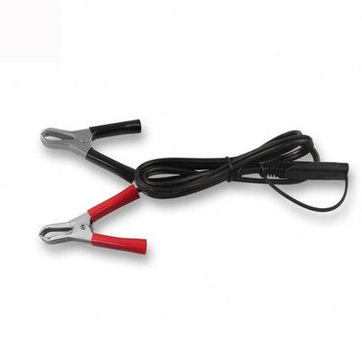 1.5ft 14AWG Battery Alligator Crocodile Clip To SAE 12V Quick Release Disconnect