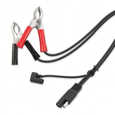 SAE To Alligator Clips Solar Power Cable 2Pin Connector 1.5ft Length