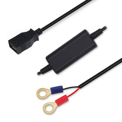 DC To DC Converter Solar Power Cables 12V To 5V 3A With USB Car Charger