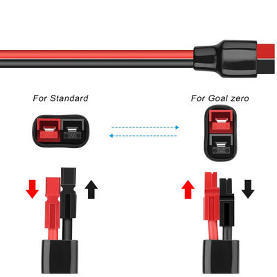 IP67  VDE RV Solar Power Cable PV Solar Connector To Goal Zero Unipolar Plug