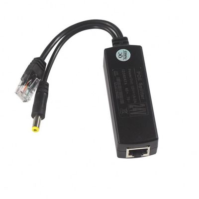 Waterproof POE Injector Splitter 100Mbps Security 12W Y Splitter Poe Adapter