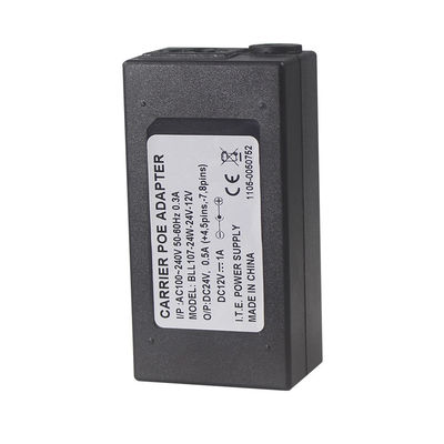 110V-240V 50-60Hz 24V 1A POE Injector Adapter For Security CCTV IP Camera